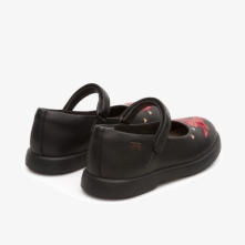 Camper Twins Ballerinas Black / Red - Kids Singapore BPVWNO-223